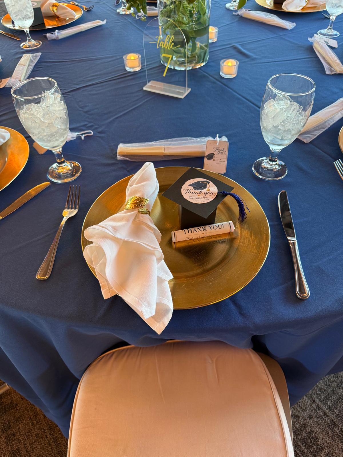 Graduation place setting